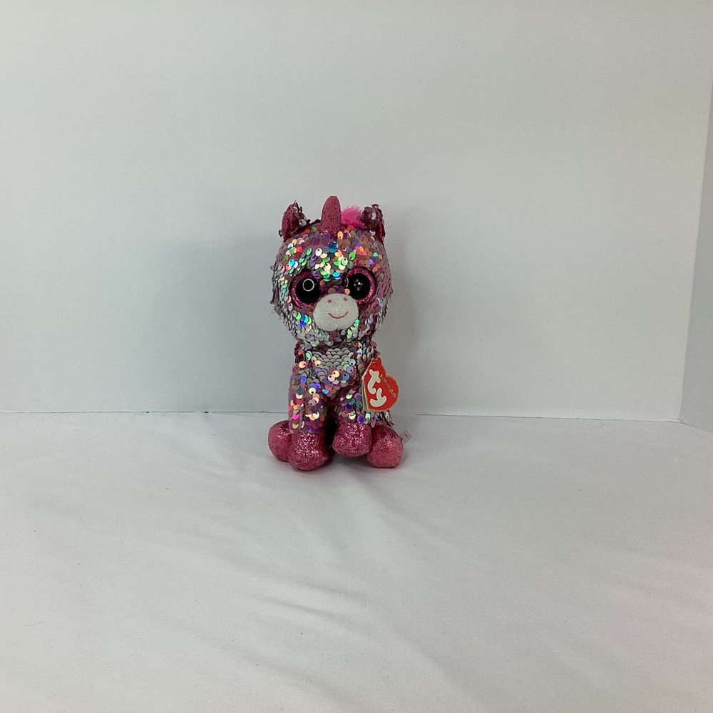TY Flippables Sequin Plush Sparkle 6" Unicorn Flips Color Change Stuffed  Animal - Picture 4 of 14